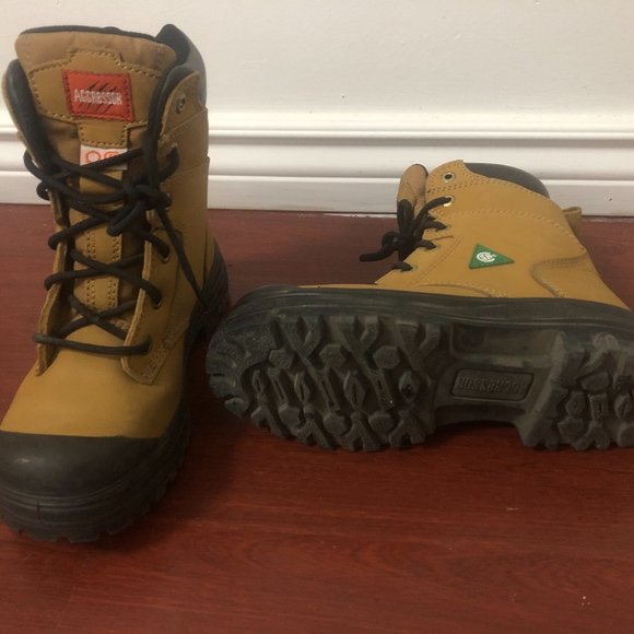 Women's 8 Inch Steel Toe Steel Plate Work Boots - Picture 4 of 4